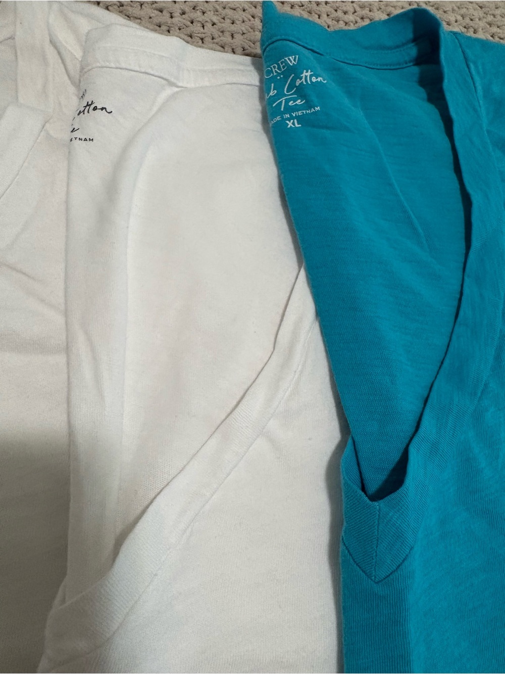 J. Crew Slub Cotton Tee in Turquoise - Picture 2 of 4